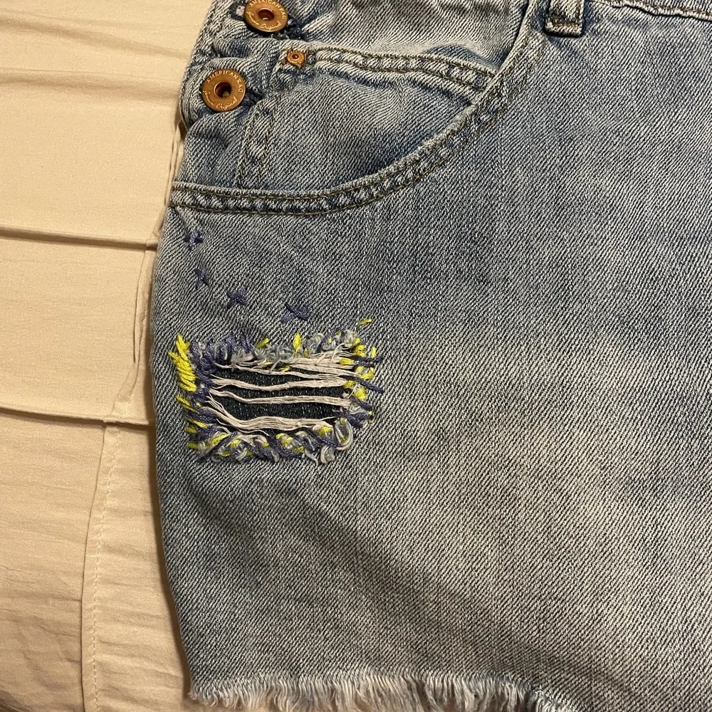 American Rag Light Blue Denim Overalls - Picture 3 of 5